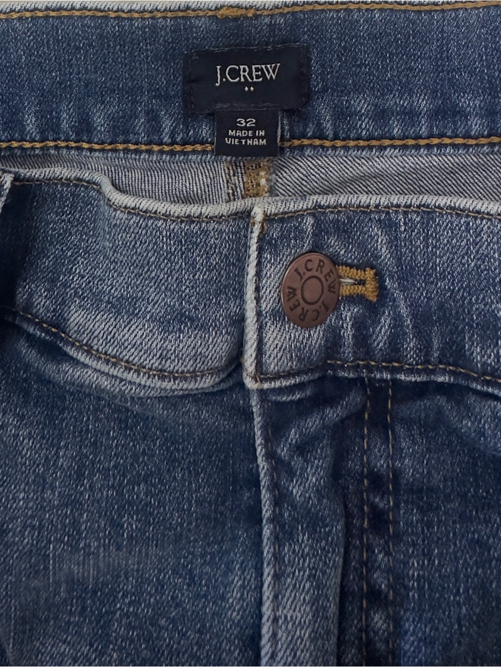J. Crew Mid-Rise Rolled Hem Denim Shorts - Blue - Picture 3 of 4